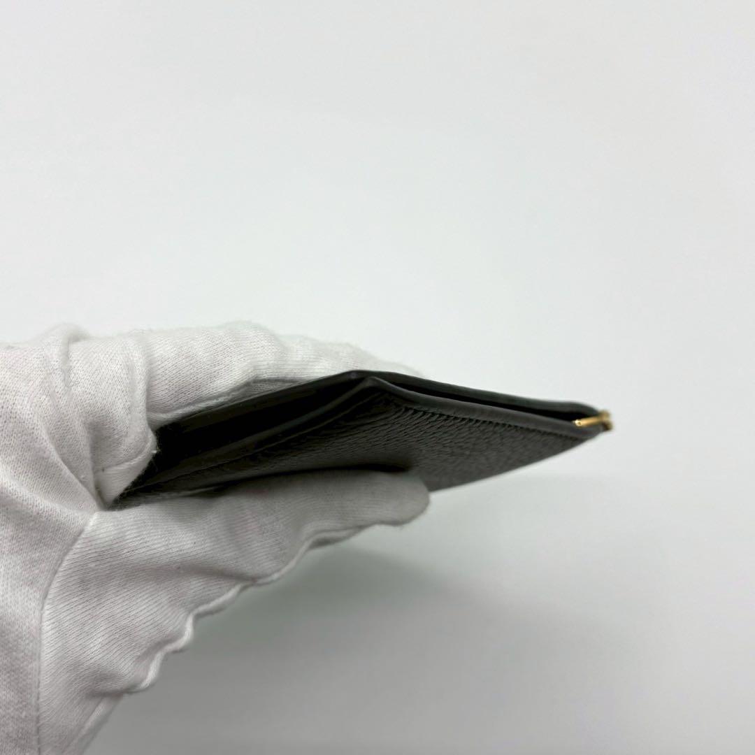 トムフォード マネークリップ シボ革 金文字ロゴ ゴールド金具 ブラック