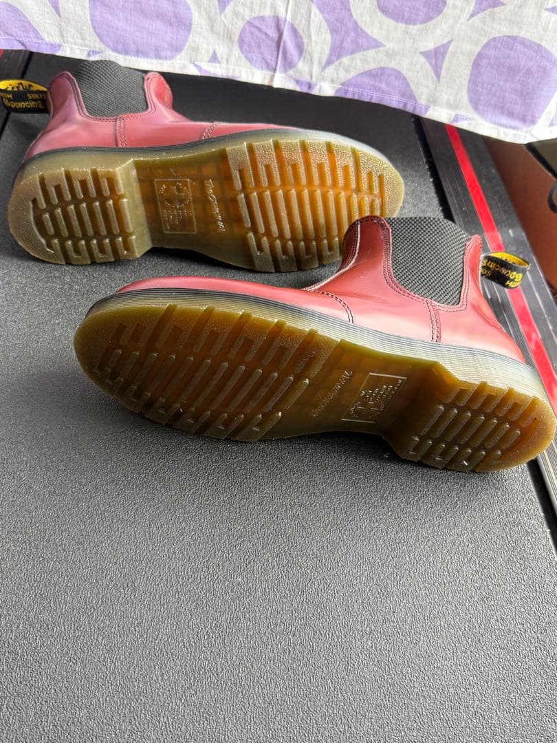 Dr. Martens サイドゴアブーツ　レッド　UK8 27cm WY004