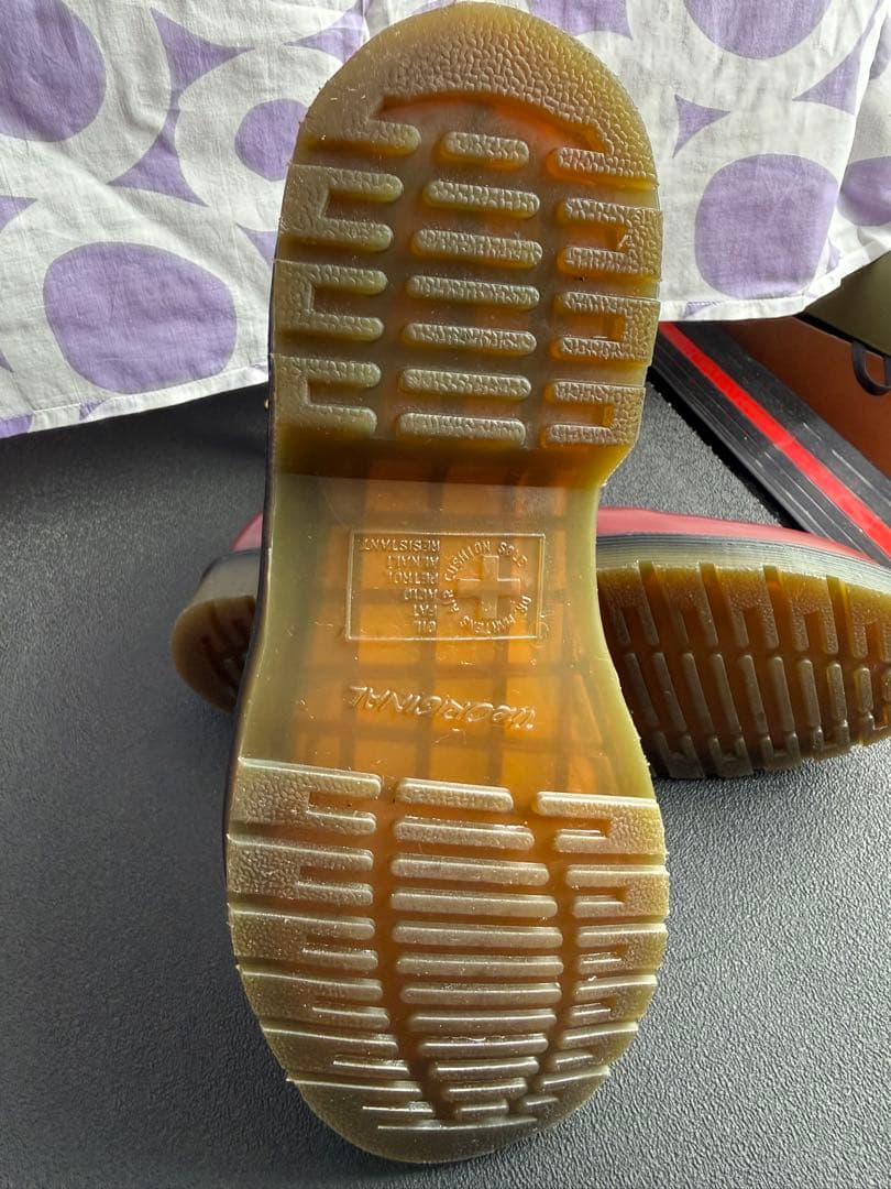 Dr. Martens サイドゴアブーツ　レッド　UK8 27cm WY004