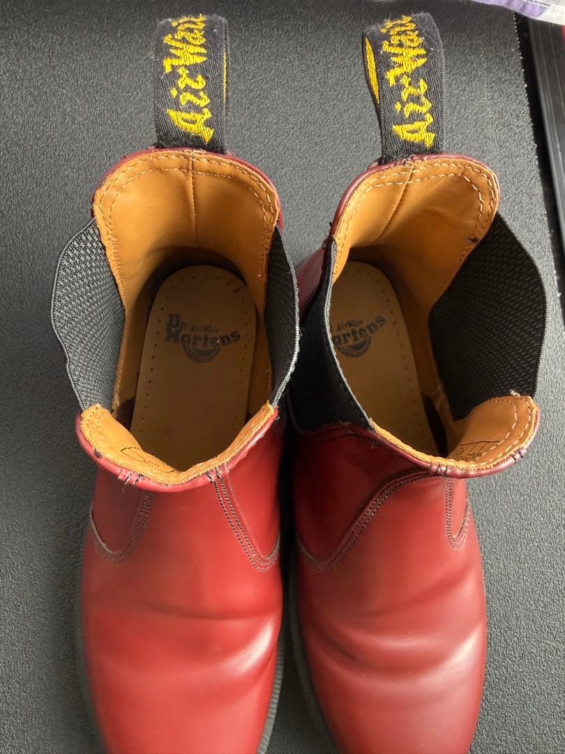 Dr. Martens サイドゴアブーツ　レッド　UK8 27cm WY004