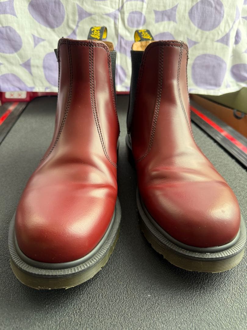Dr. Martens サイドゴアブーツ　レッド　UK8 27cm WY004