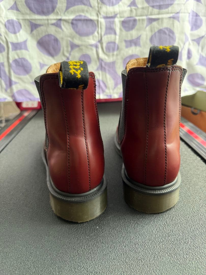 Dr. Martens サイドゴアブーツ　レッド　UK8 27cm WY004