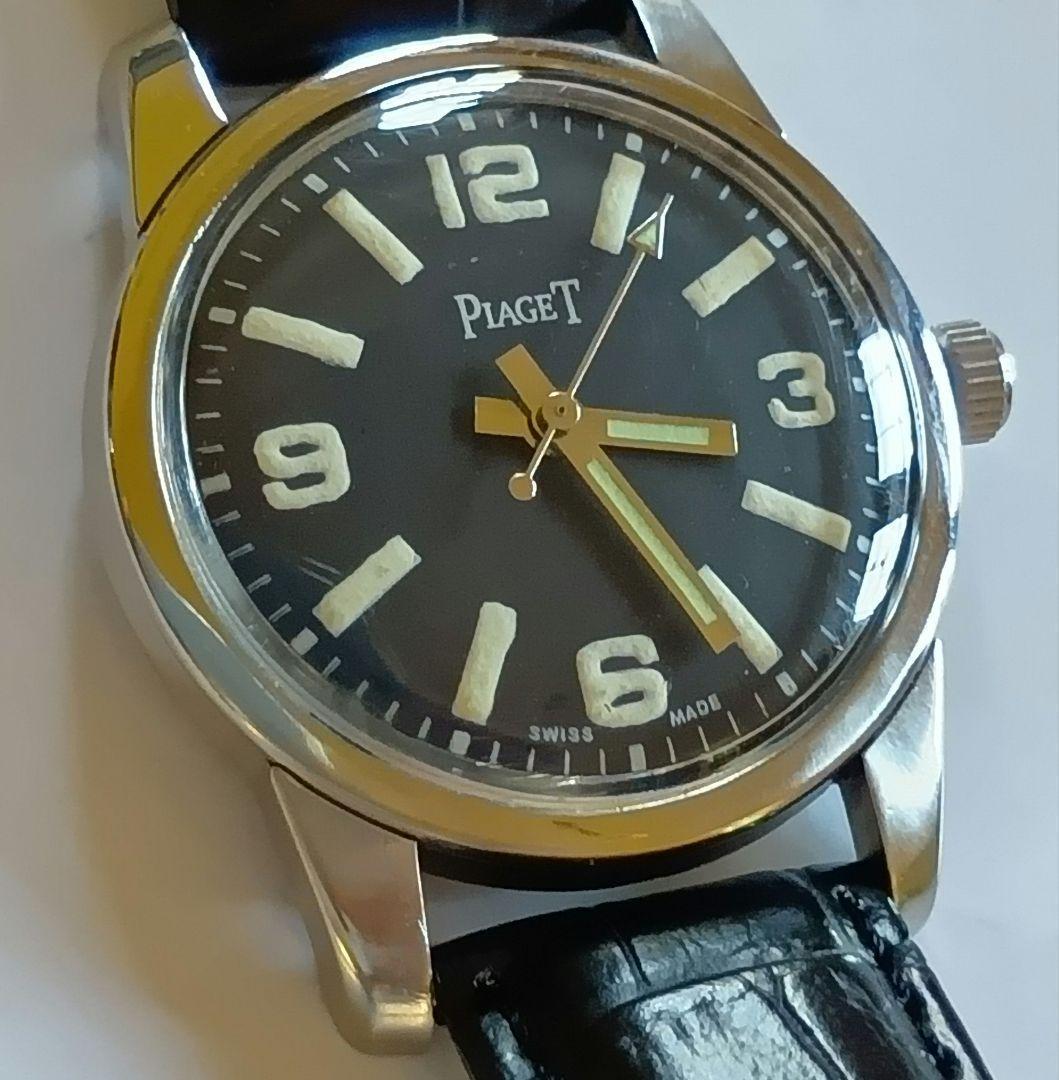 ピアジェ Piaget ヴィンテージ 手巻き腕時計 ブラック