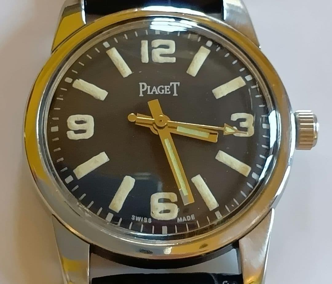 ピアジェ Piaget ヴィンテージ 手巻き腕時計 ブラック