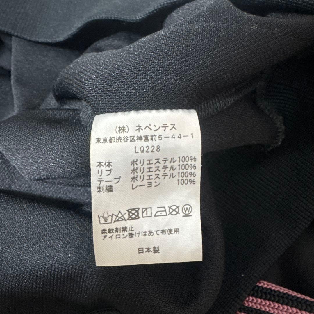 Needles 黒ピンク ストライプ トレーナー XS