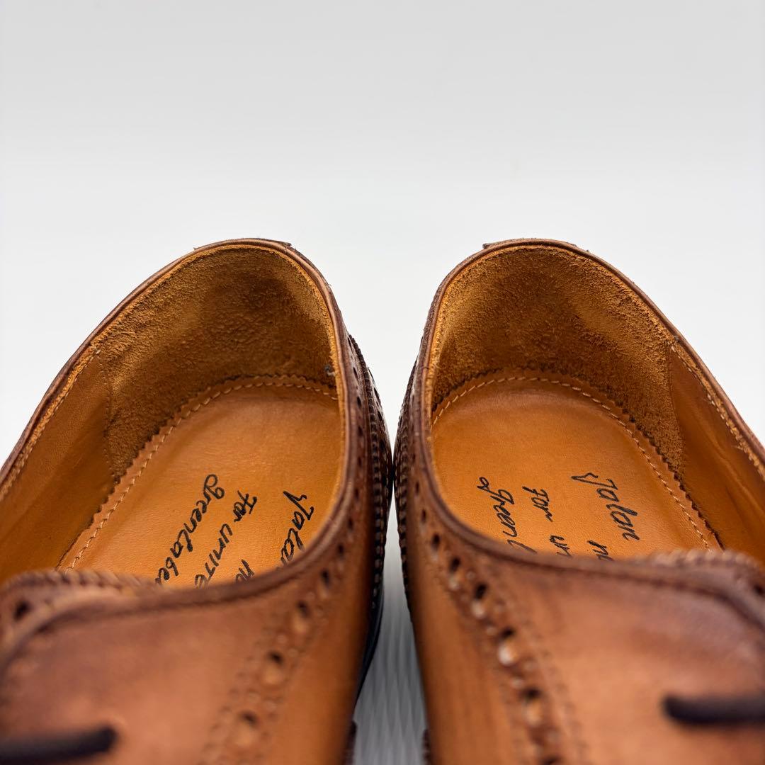 【美品】ジャランスリウァヤ ウィングチップ 26.5cm ブラウン 内羽根 革靴