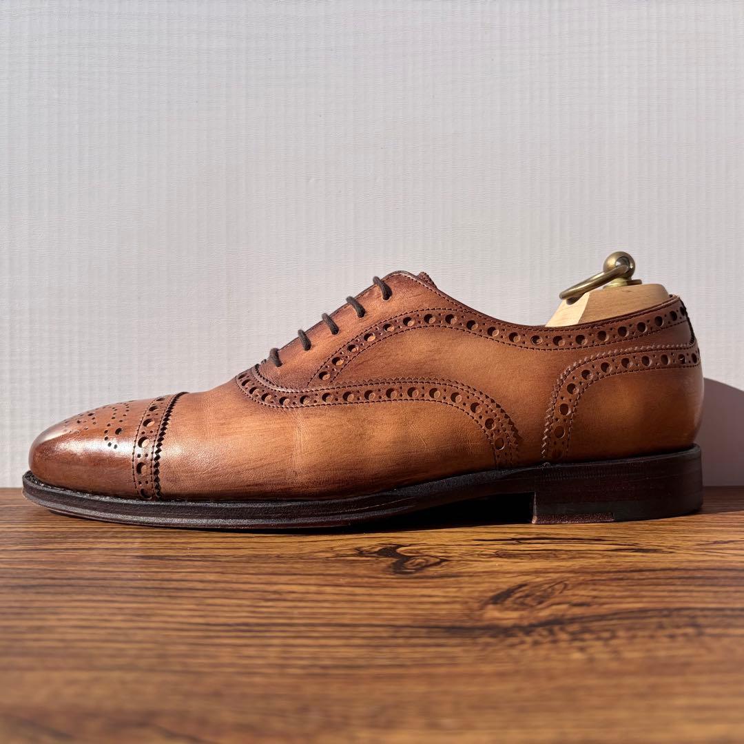 【美品】ジャランスリウァヤ ウィングチップ 26.5cm ブラウン 内羽根 革靴