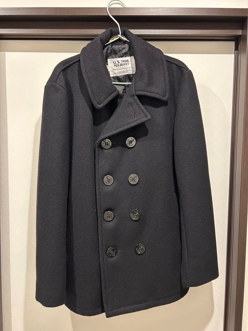 Schott 740N 40 Pコート ブラック