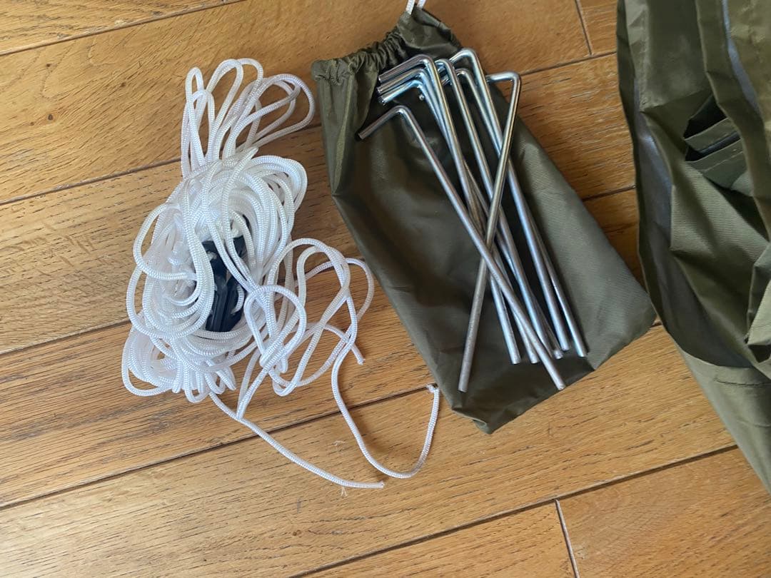 か*げ様 1回のみ DCM ワンアクションタープ カーキ 300 200