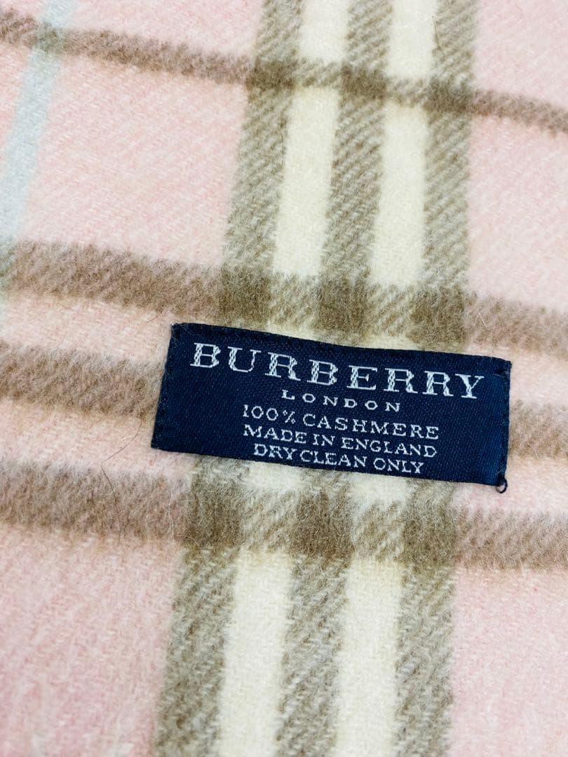BURBERRY LONDON カシミヤ100% マフラー England
