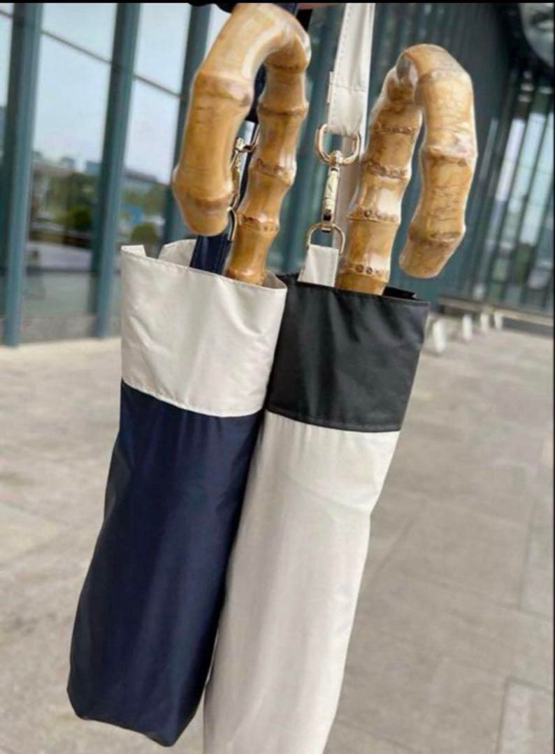 しぃちゃん　遮光　日傘 晴雨兼用 折りたたみ傘　 ブラック/ベージュ