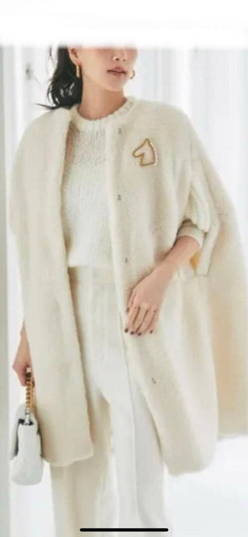 seven ten オフホワイト ケープ コート