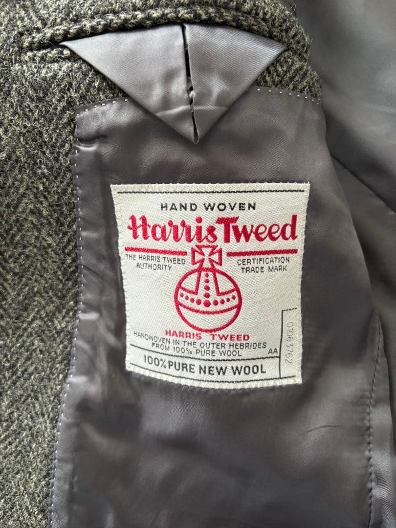 ハリスツイードジャケットA6 グレー　LeChic(ルシック)