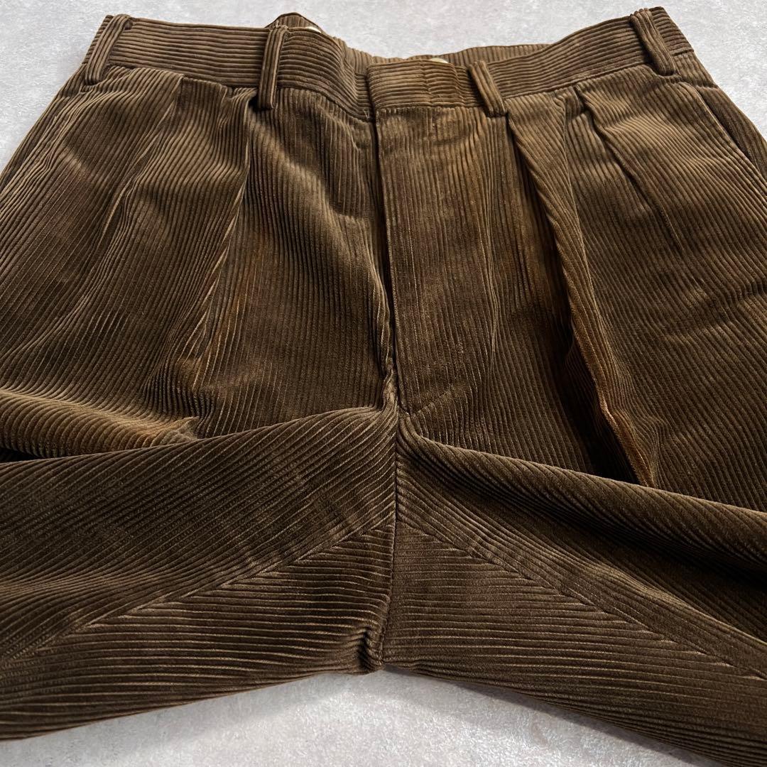 【極美品】ポロラルフローレン コーデュロイスラックスパンツ ブラウン 85