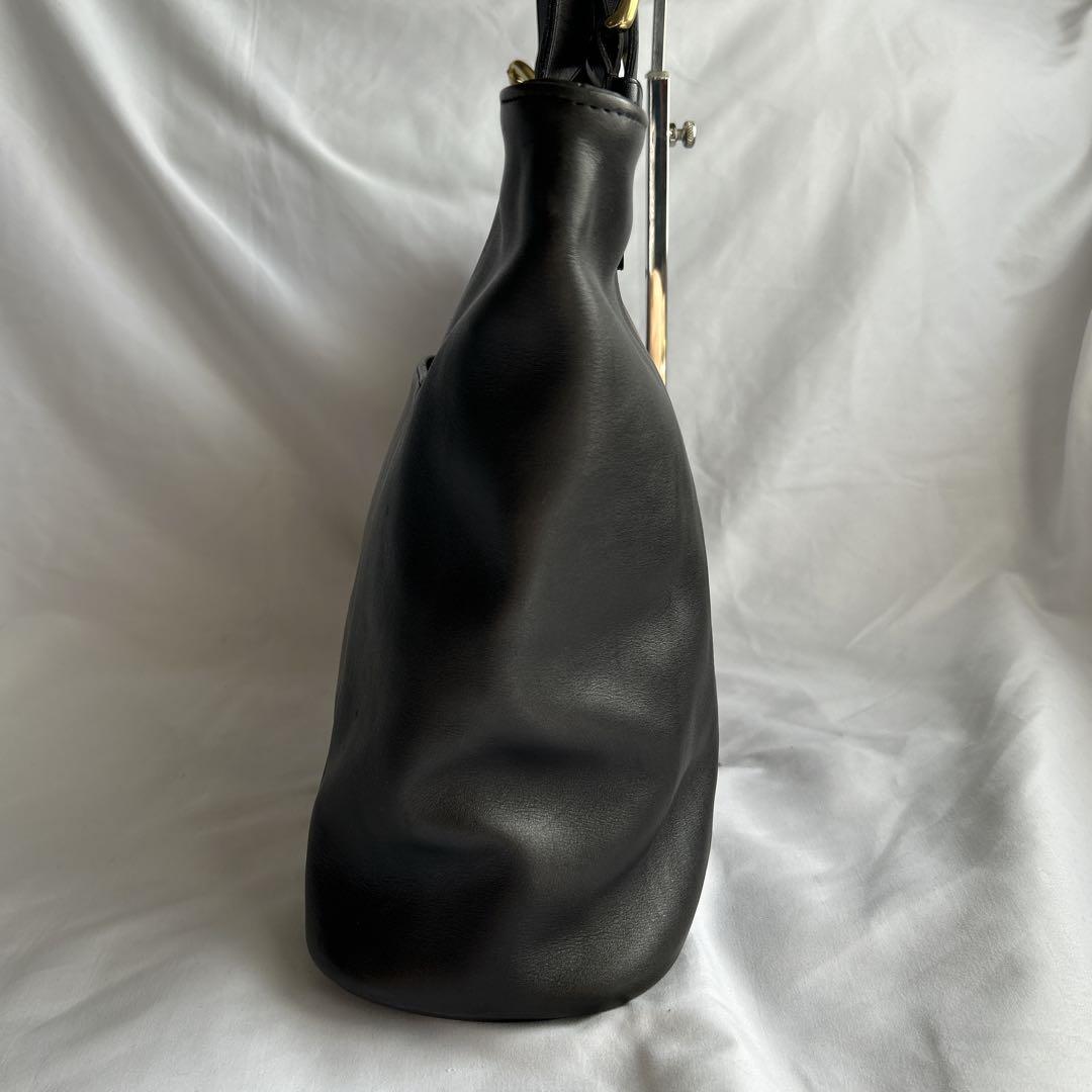 【希少】オールドコーチ COACH トートバッグ ブラック レザー 本革 金具