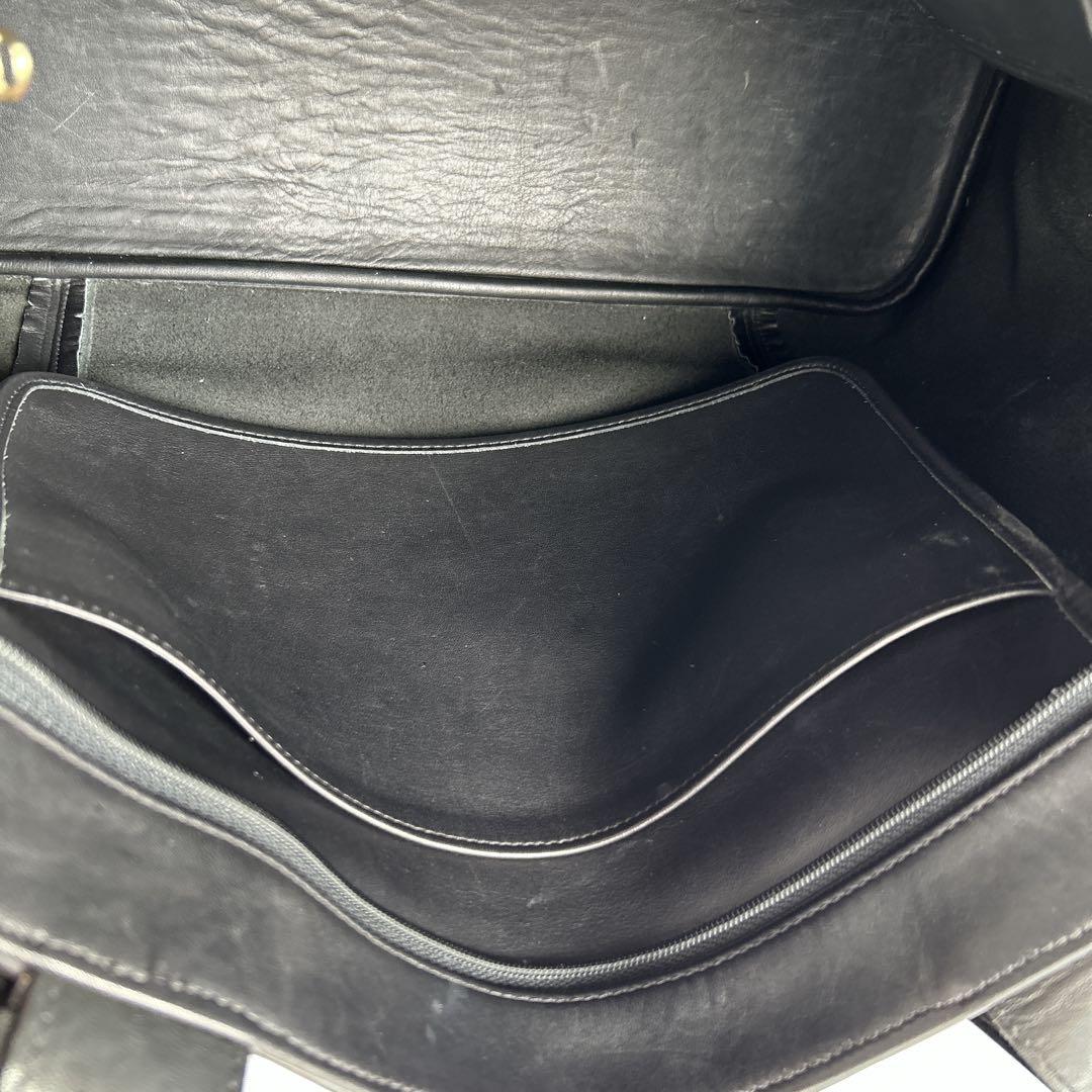 【希少】オールドコーチ COACH トートバッグ ブラック レザー 本革 金具