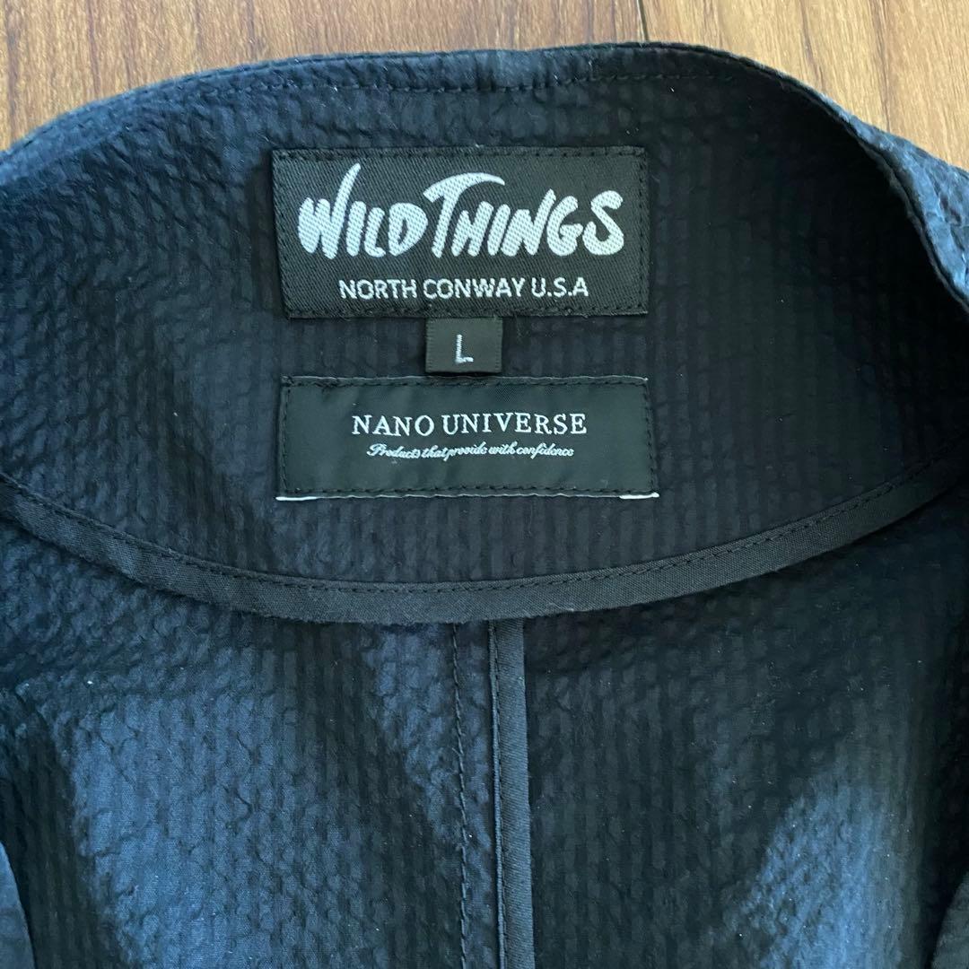 ワイルドシングス ナノユニバース 別注　セットアップ　ハーフパンツ　黒