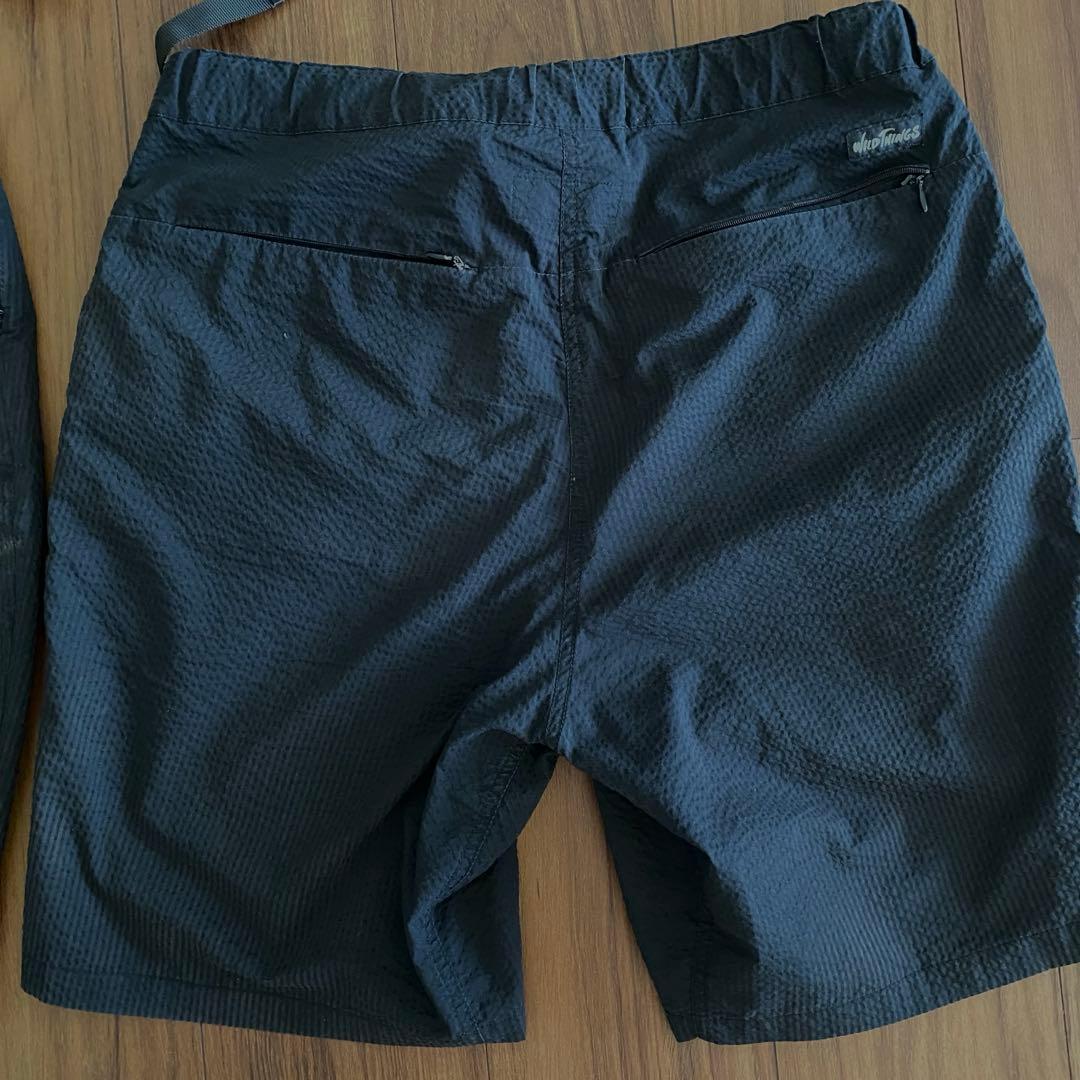 ワイルドシングス ナノユニバース 別注　セットアップ　ハーフパンツ　黒