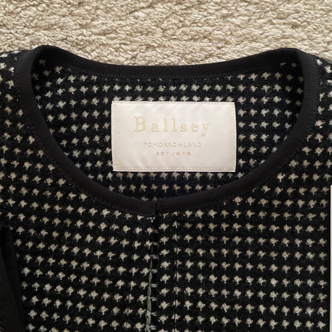新品試着のみ◾️Ballsey ワッフルツイードノーカラージャケット サイズ34