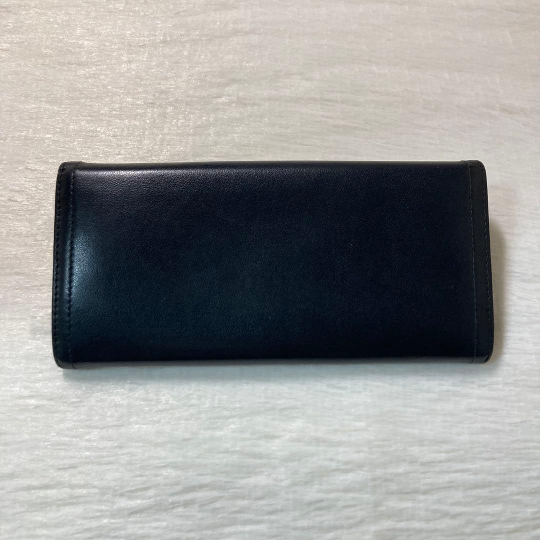 本日限定　美品　PRADA プラダ　二つ折り　財布　長財布　付属品　黒　バイカラ