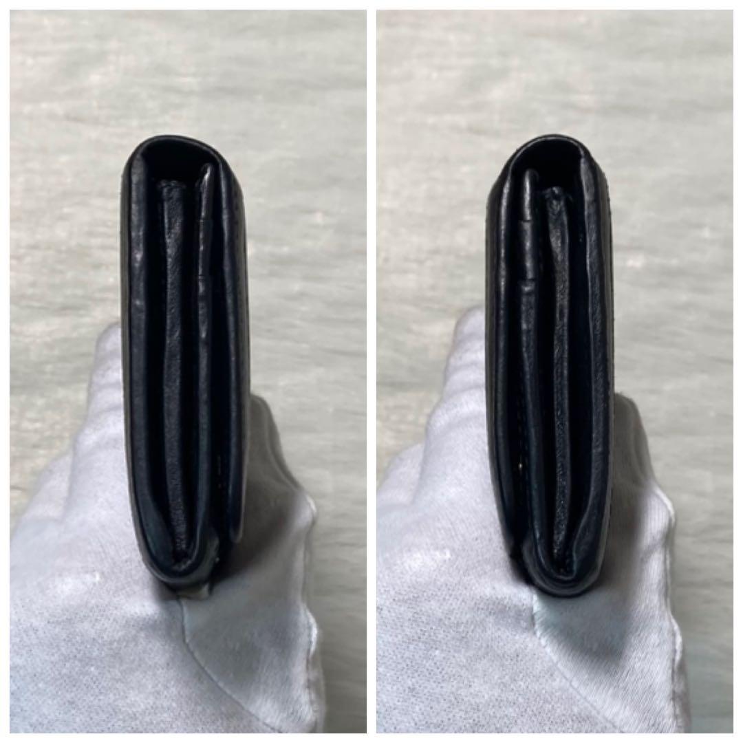 本日限定　美品　PRADA プラダ　二つ折り　財布　長財布　付属品　黒　バイカラ