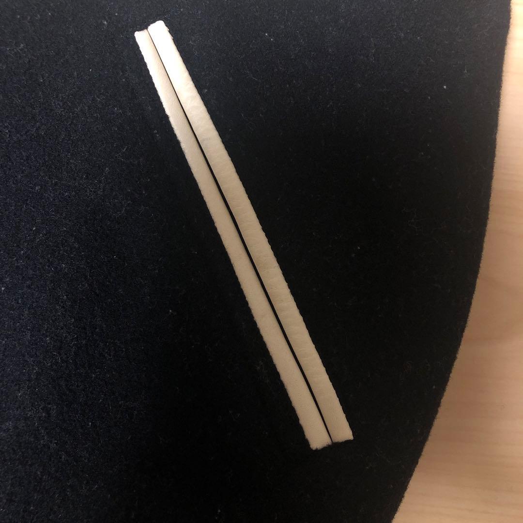 MEN'S BIGI 牛革袖 スタジャン ブラック/ホワイト XL