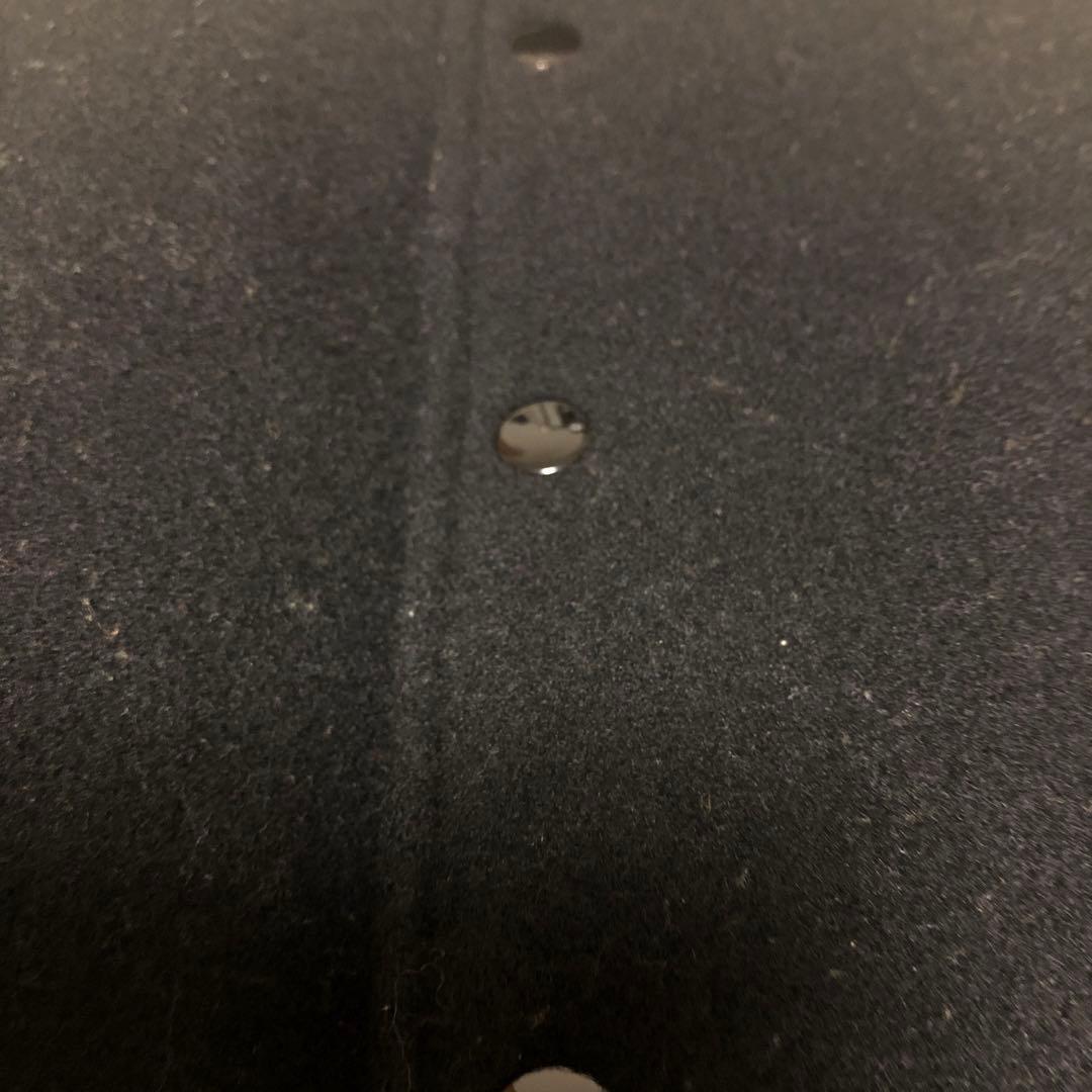 MEN'S BIGI 牛革袖 スタジャン ブラック/ホワイト XL