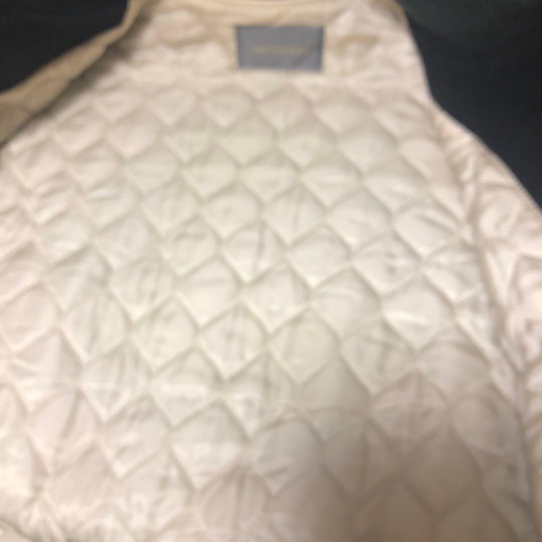 MEN'S BIGI 牛革袖 スタジャン ブラック/ホワイト XL