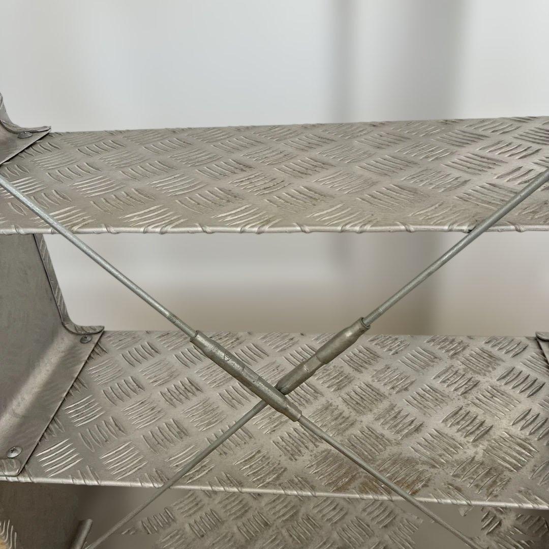 鉄板3段ラック　シルバー