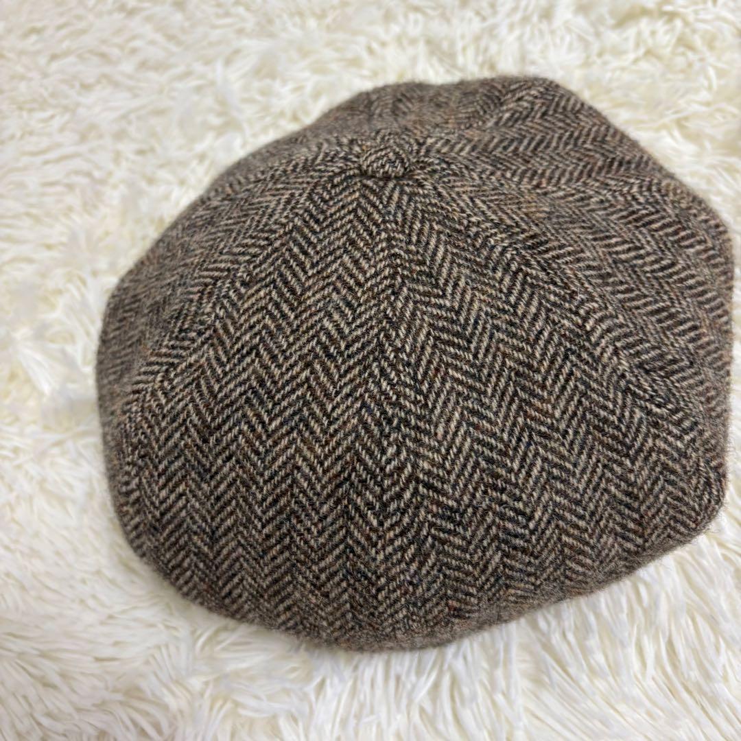 【良品】RRL ハンチング キャスケット 帽子 ウール ツイード