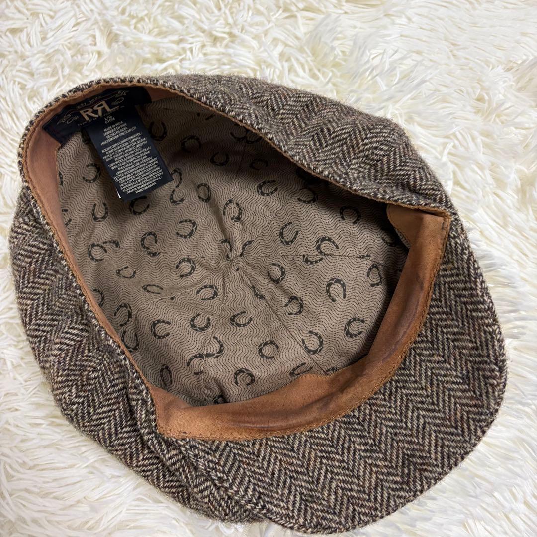 【良品】RRL ハンチング キャスケット 帽子 ウール ツイード