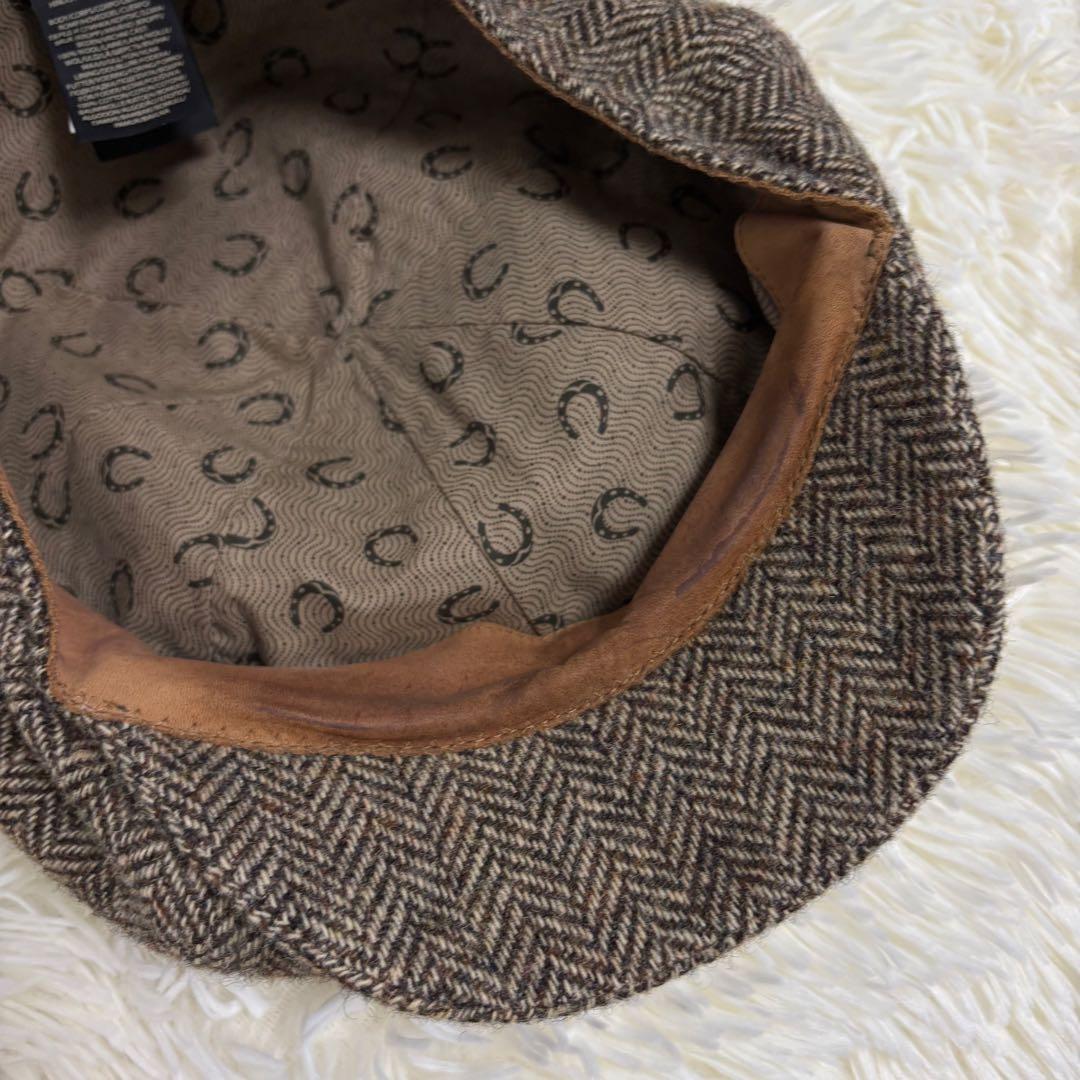 【良品】RRL ハンチング キャスケット 帽子 ウール ツイード