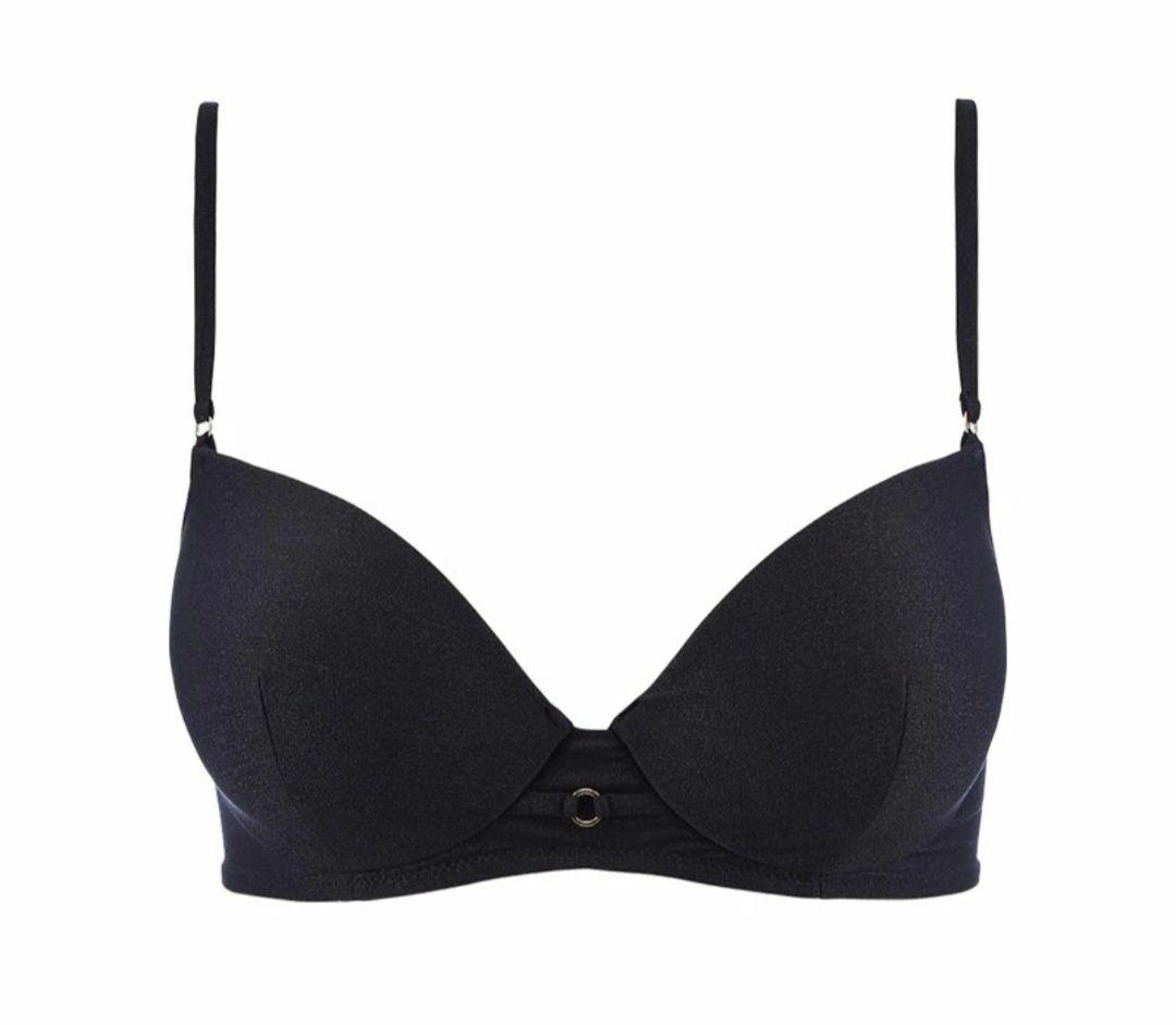 Aubade ブラック 上下セット　 プッシュアップビキニ B75