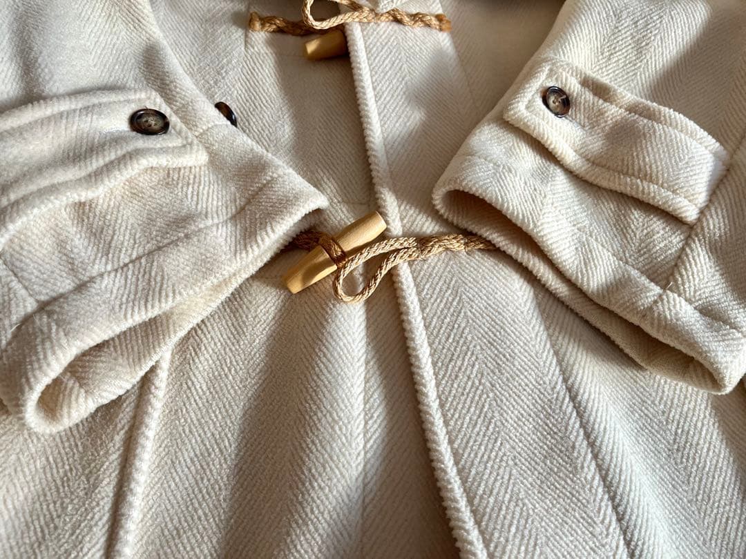 希少90's白タグ グローバーオールダッフルコート ムーアブルック ヘリンボーン