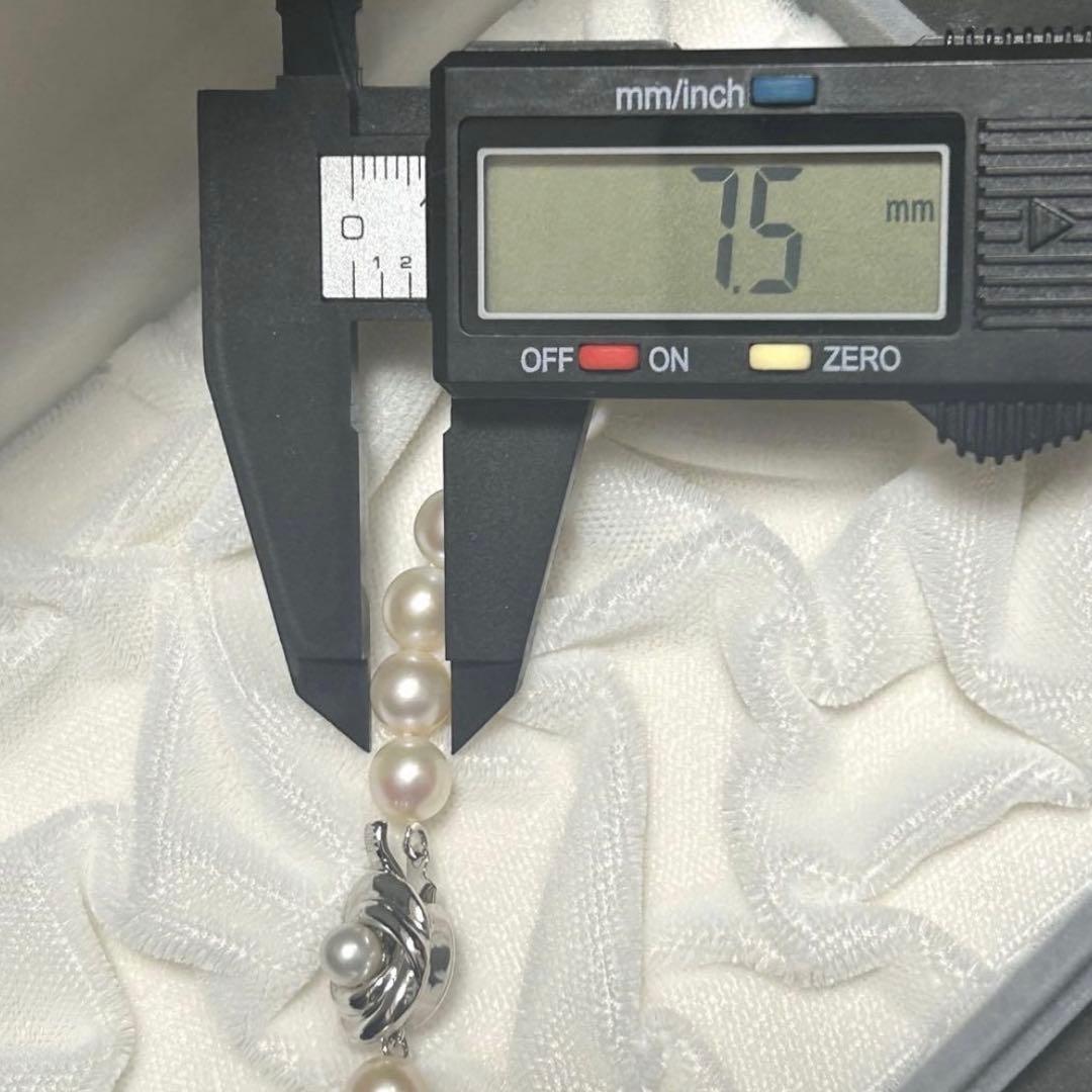 【証明書・ケース付き】田崎真珠 アコヤ パール ネックレス 7.5〜7.9mm