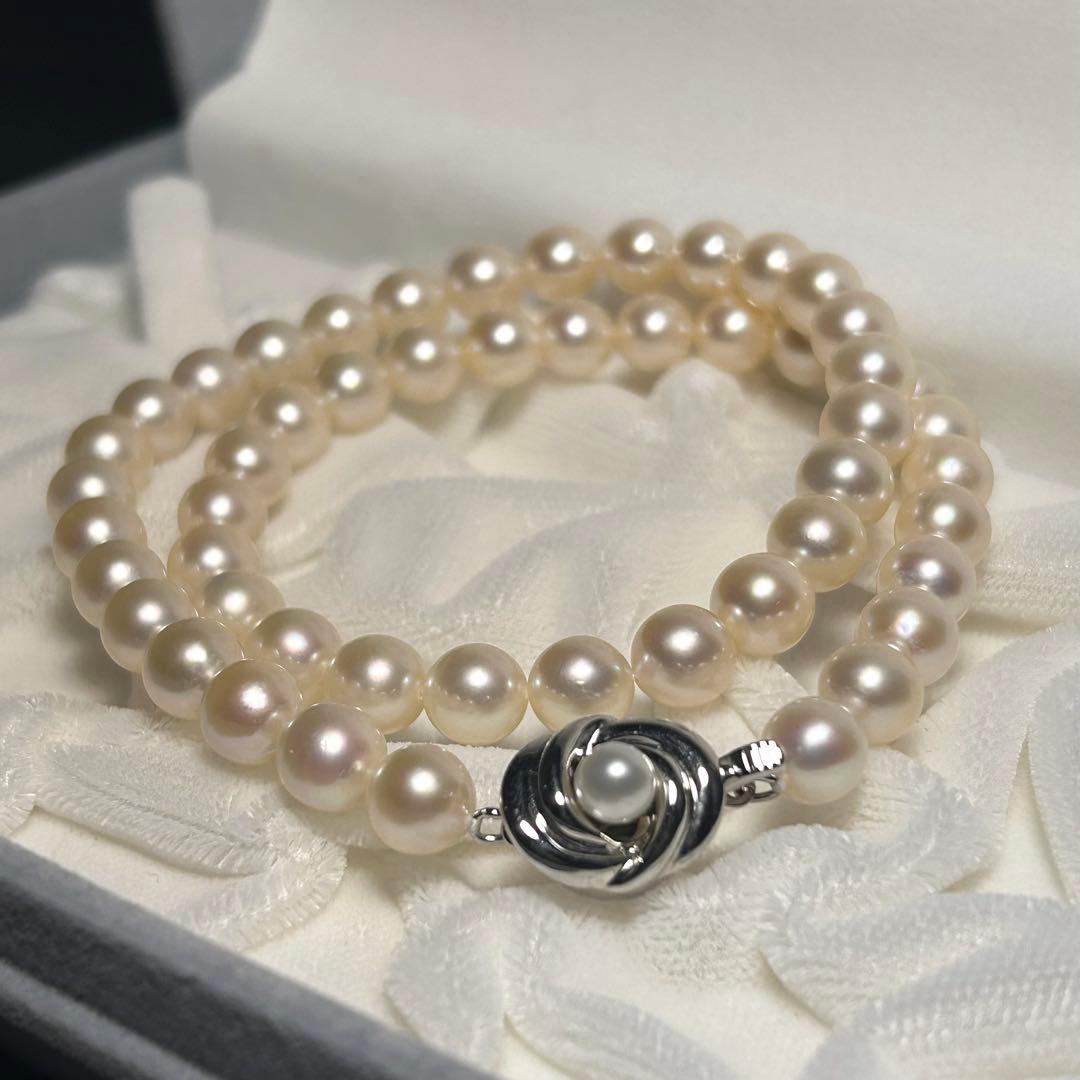 【証明書・ケース付き】田崎真珠 アコヤ パール ネックレス 7.5〜7.9mm