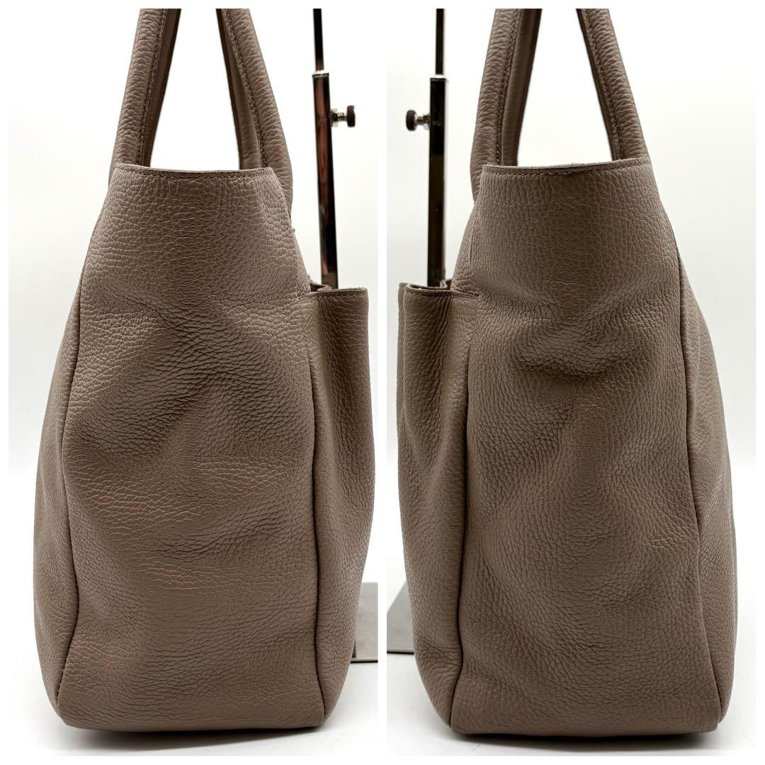 極美品✨アタオ ウィークデー トートバッグ レザー 肩掛け A4可 トープ