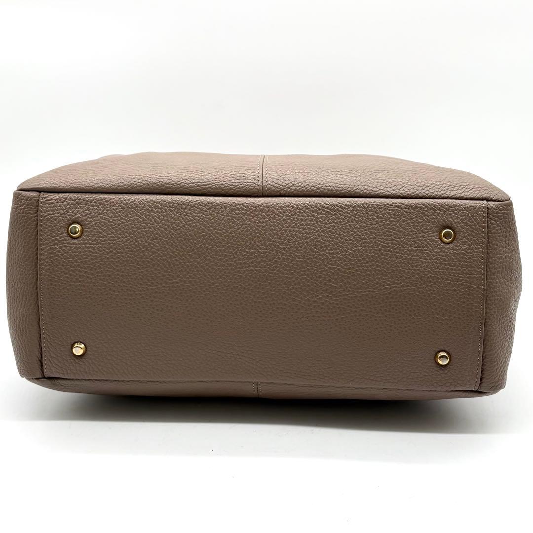 極美品✨アタオ ウィークデー トートバッグ レザー 肩掛け A4可 トープ