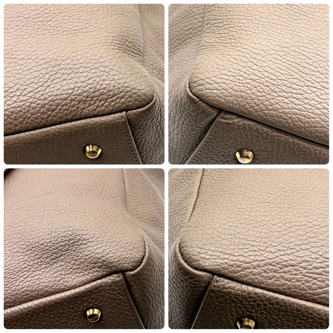 極美品✨アタオ ウィークデー トートバッグ レザー 肩掛け A4可 トープ