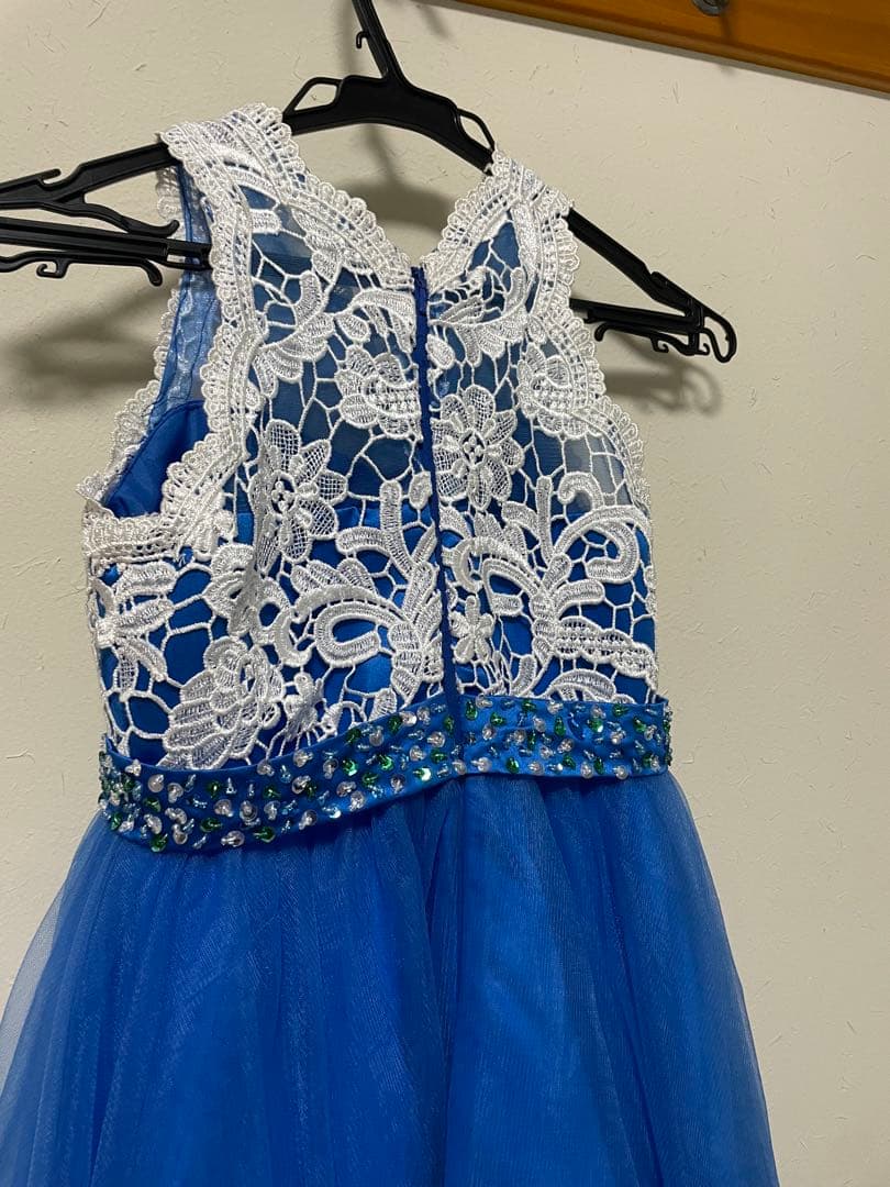 青いレースドレス（100cm~）