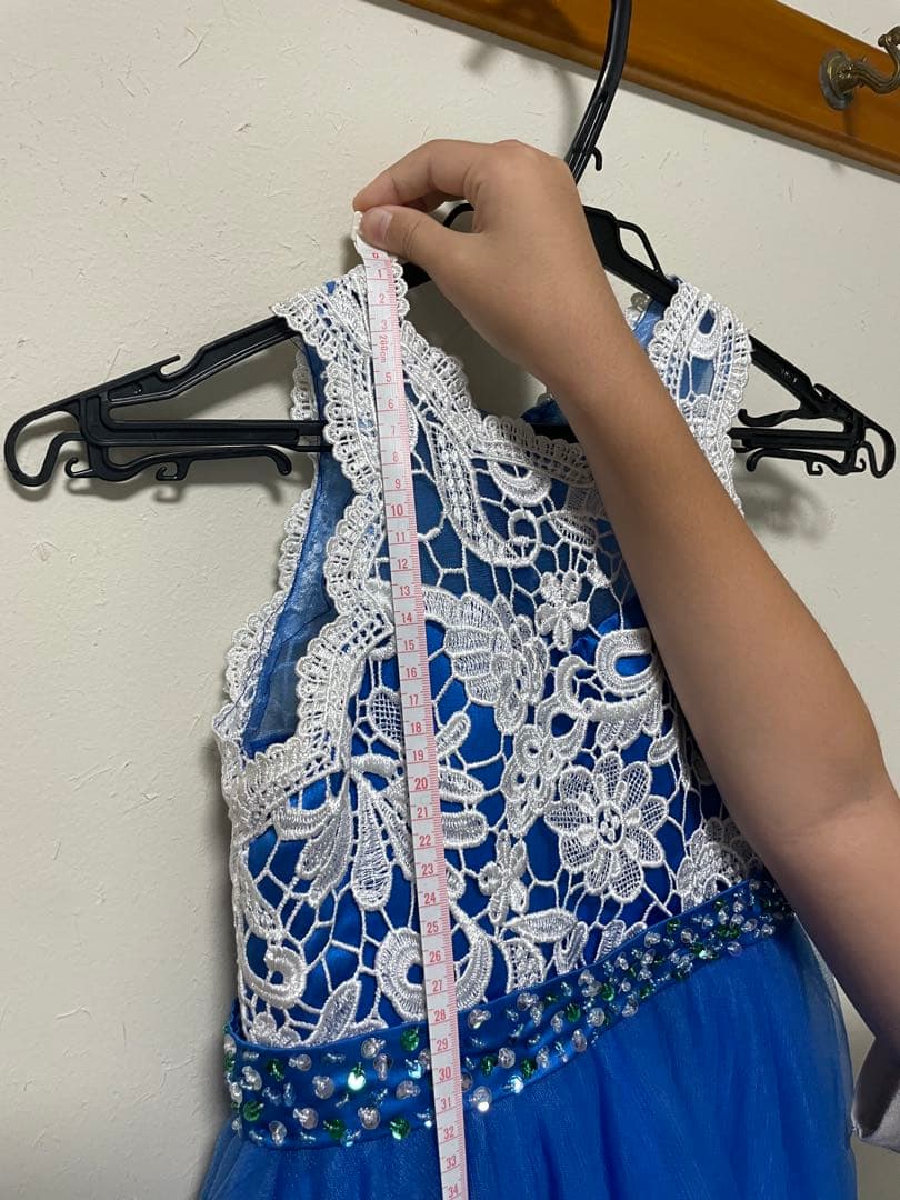 青いレースドレス（100cm~）