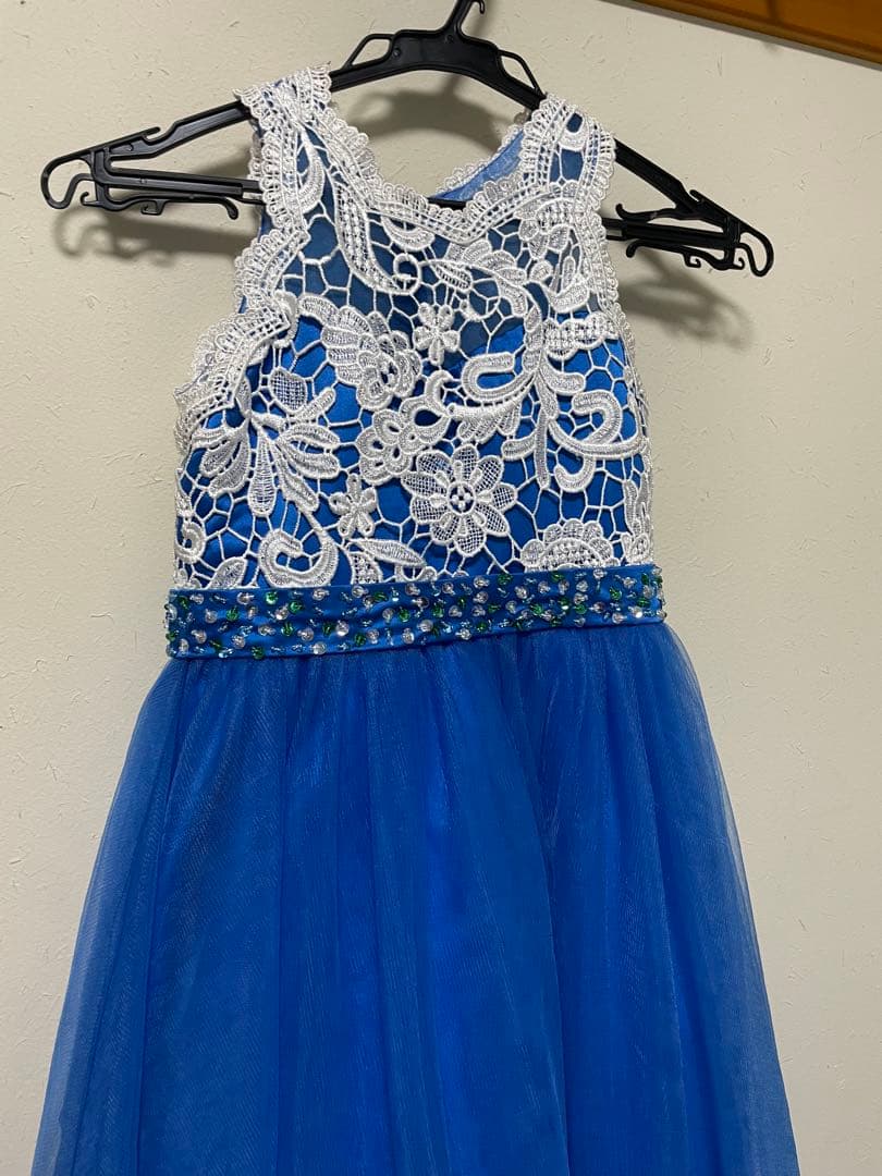 青いレースドレス（100cm~）