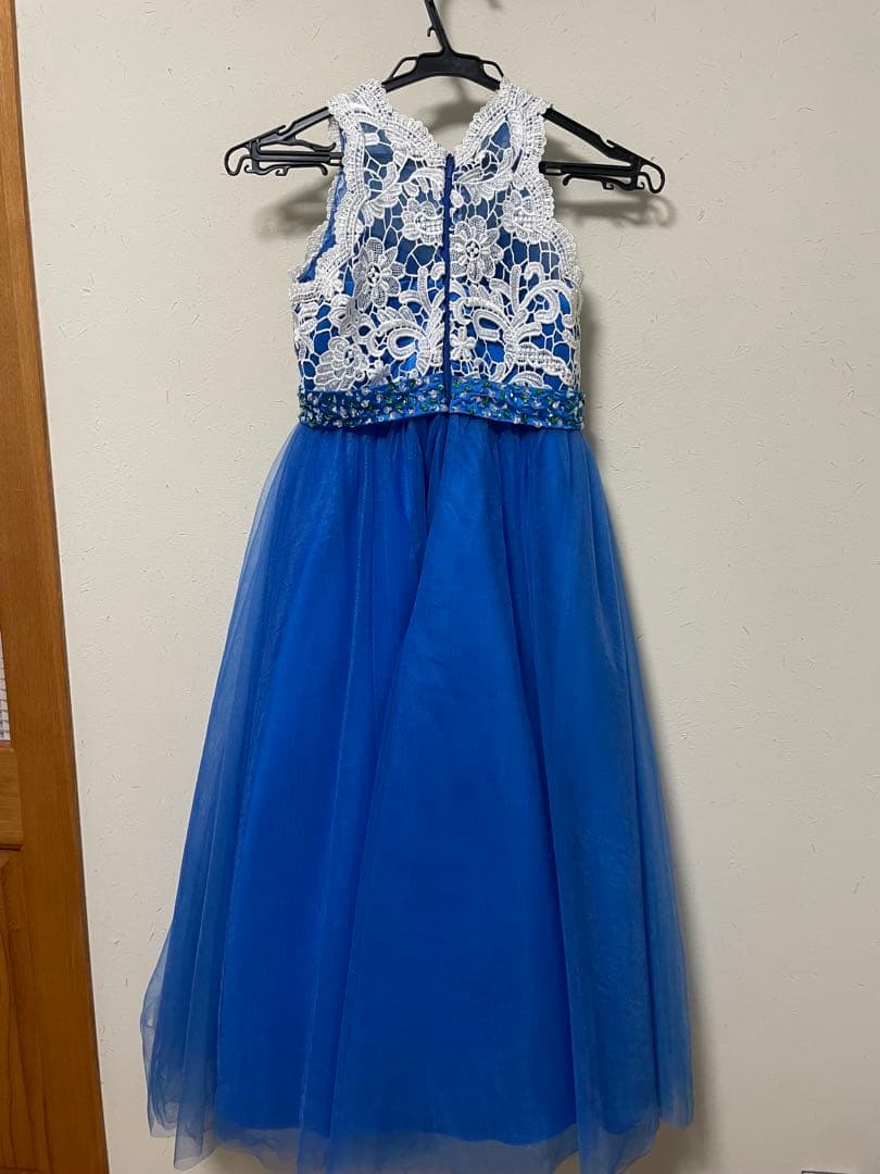 青いレースドレス（100cm~）