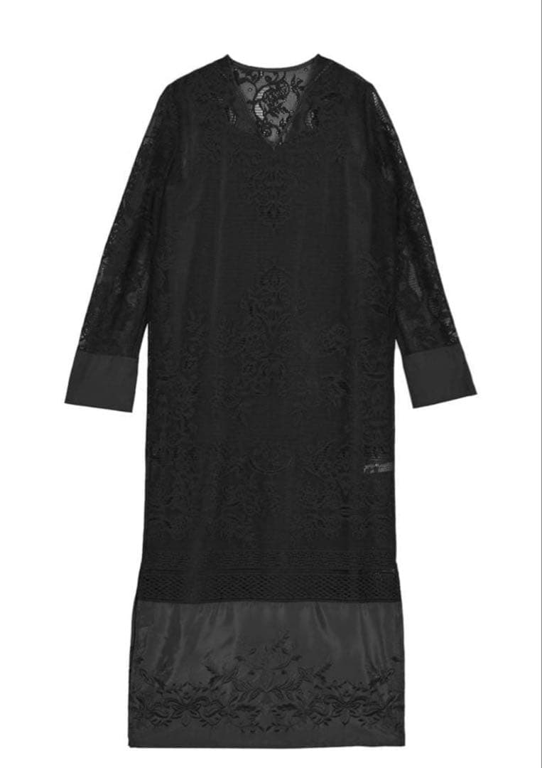 AMERI ATTRACTIVE LACE DRESS ブラック Ｓサイズ