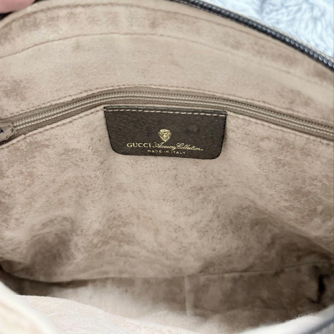 GUCCI GGスプリーム レザー　ロゴ　オールドグッチ　ショルダーバッグ