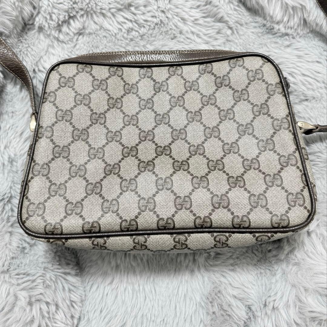 GUCCI GGスプリーム レザー　ロゴ　オールドグッチ　ショルダーバッグ