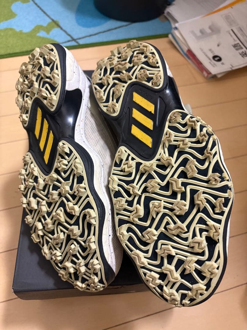 adidas ゴルフシューズ ホワイト ジッパー付き