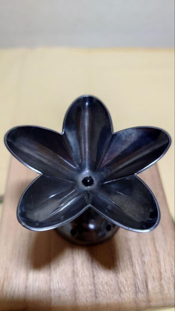 御茶道具　南鐐(純銀)　突羽根蓋置　一ノ瀬宗辰　共箱