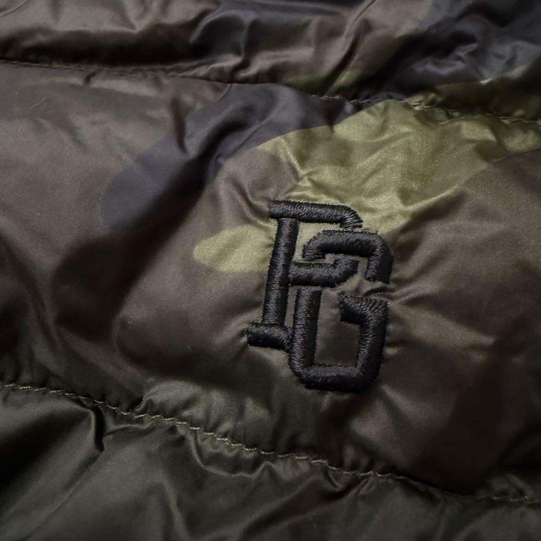 パーリーゲイツ　ダウンジャケット　ベスト　迷彩　カモフラ　XL〜XXL相当　6