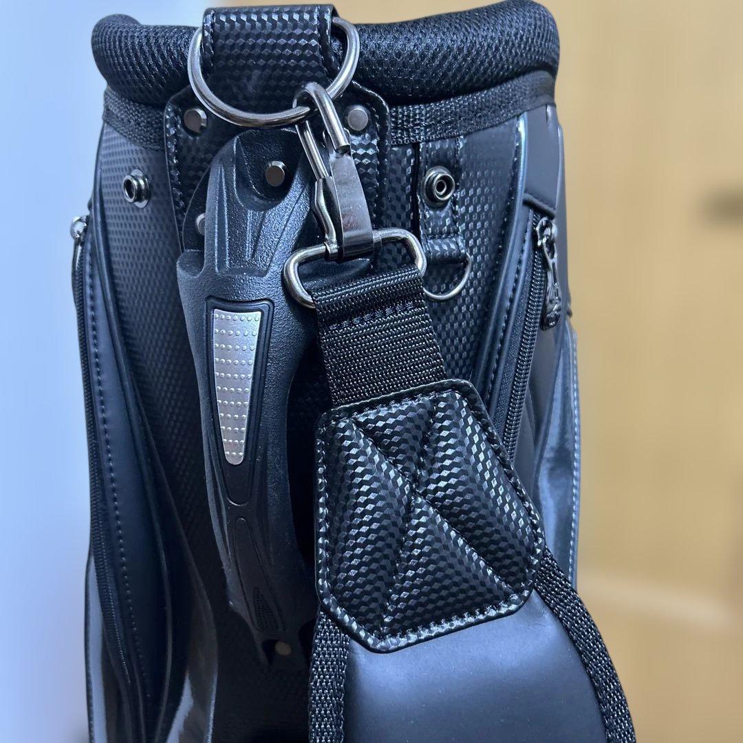 ぼ*ー様 ピンキャディバッグ　ブラック【良品】